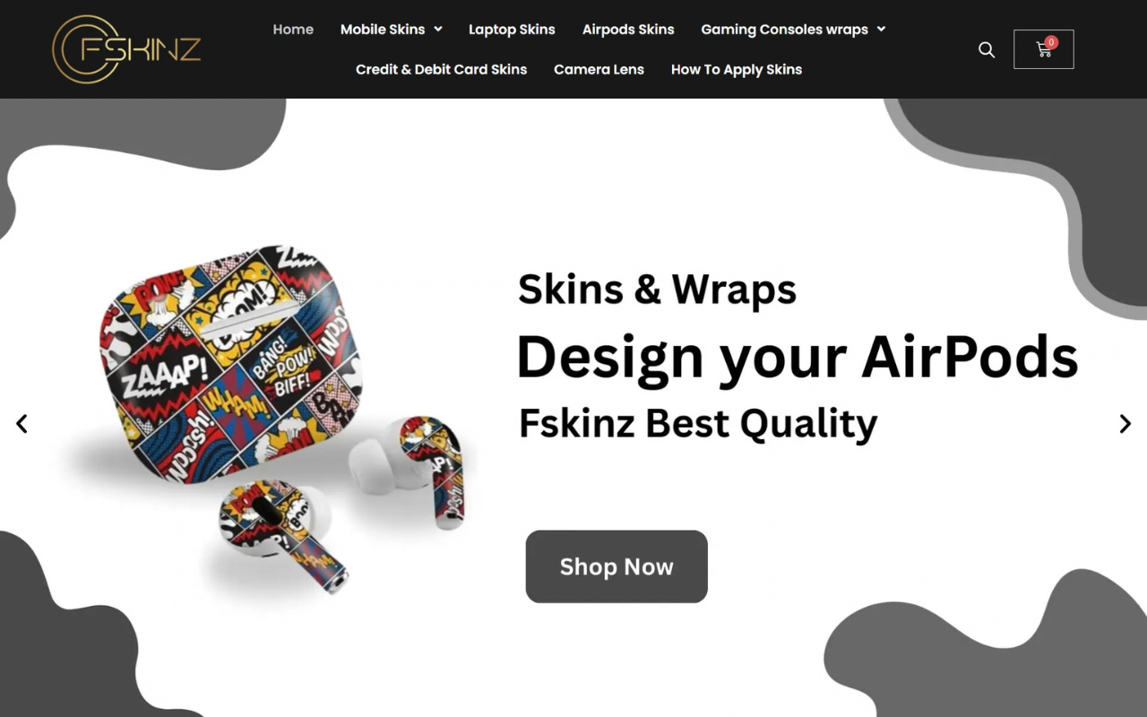 Fskinz WooCommerce sample website